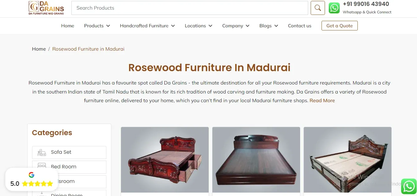 Furniture Store In Madurai