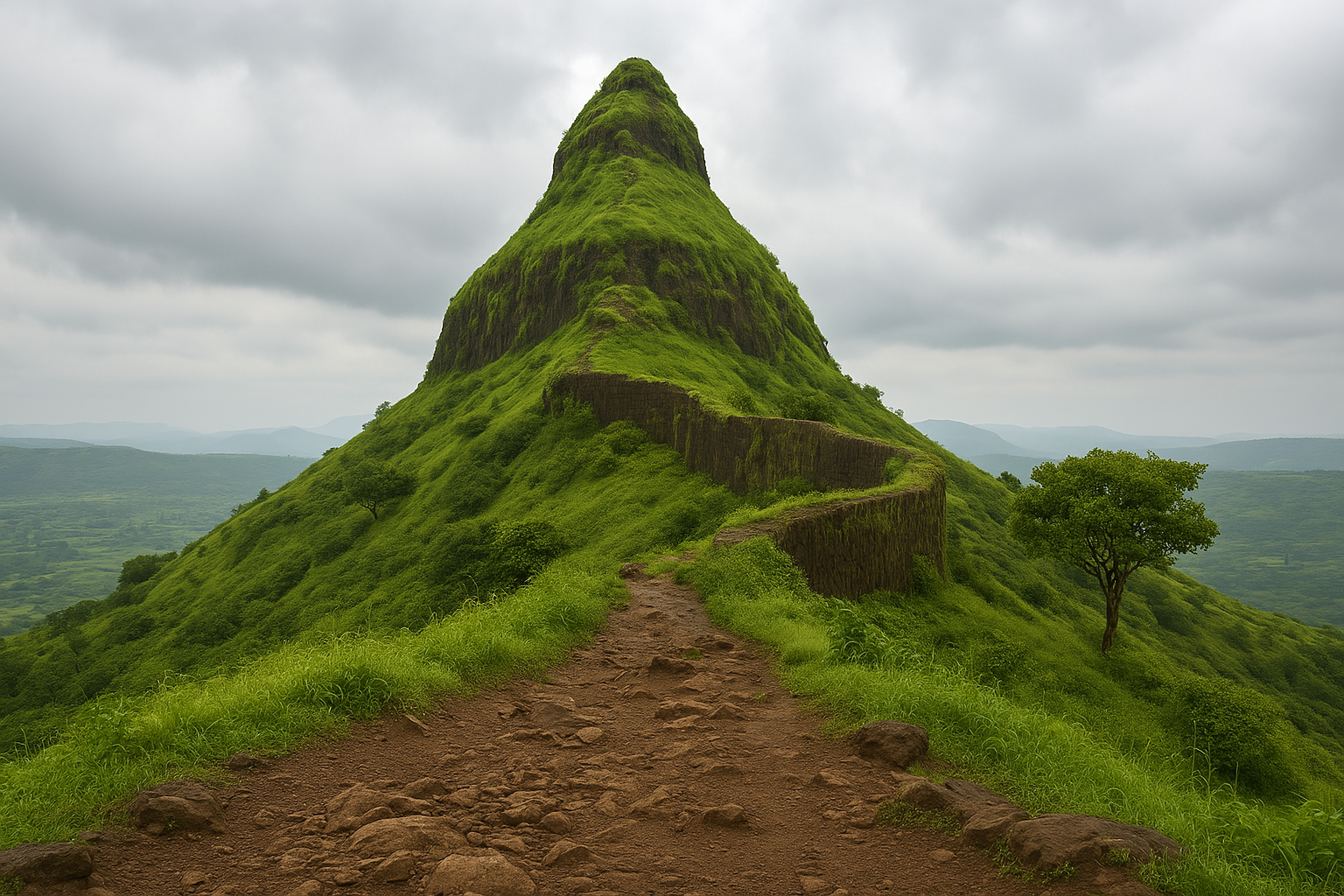 Tikona Fort in Maharashtra – History, Trekking & Travel Guide 🏞️