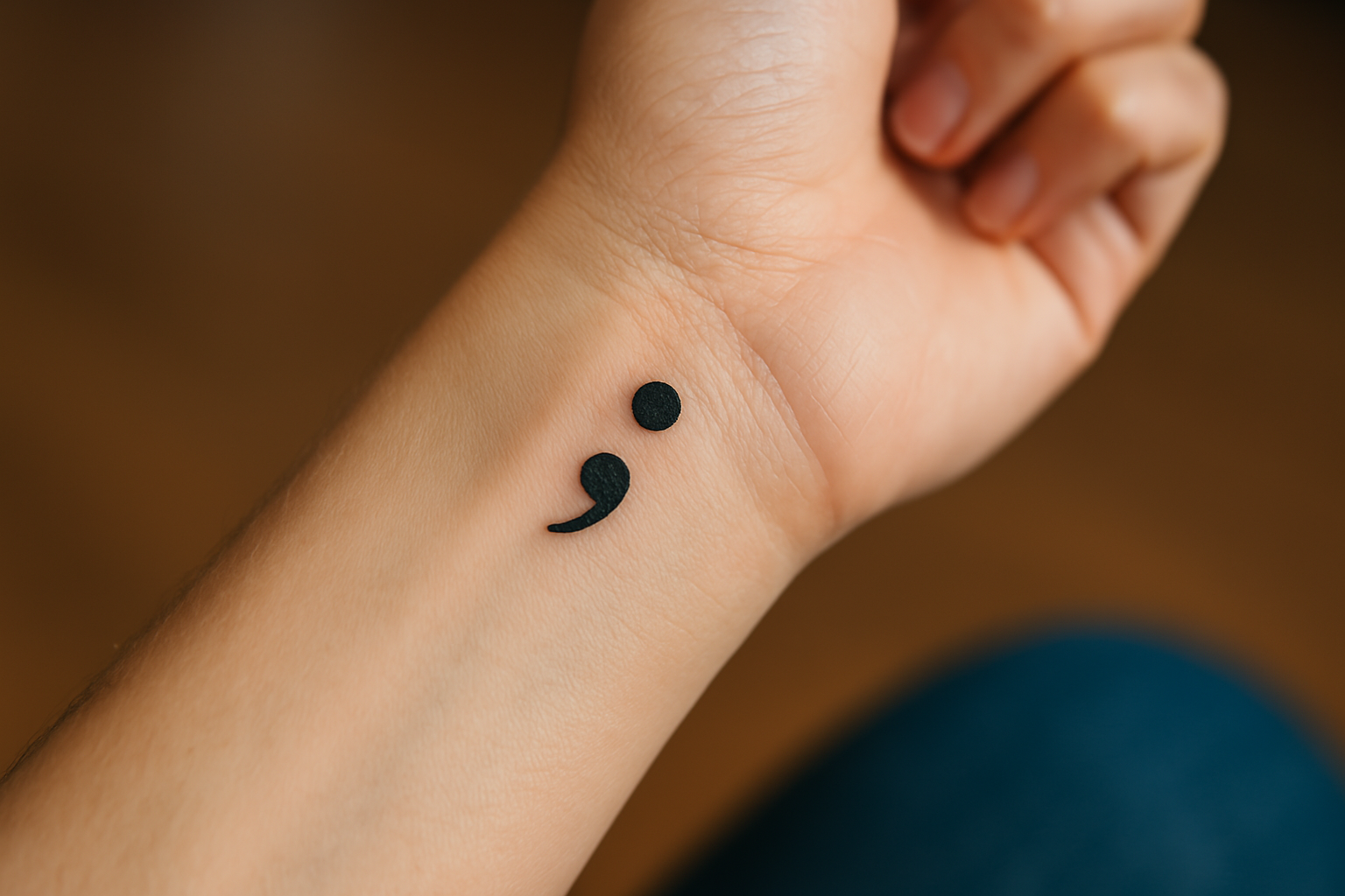 11 Cool Semicolon Tattoo Ideas with Deep Meanings