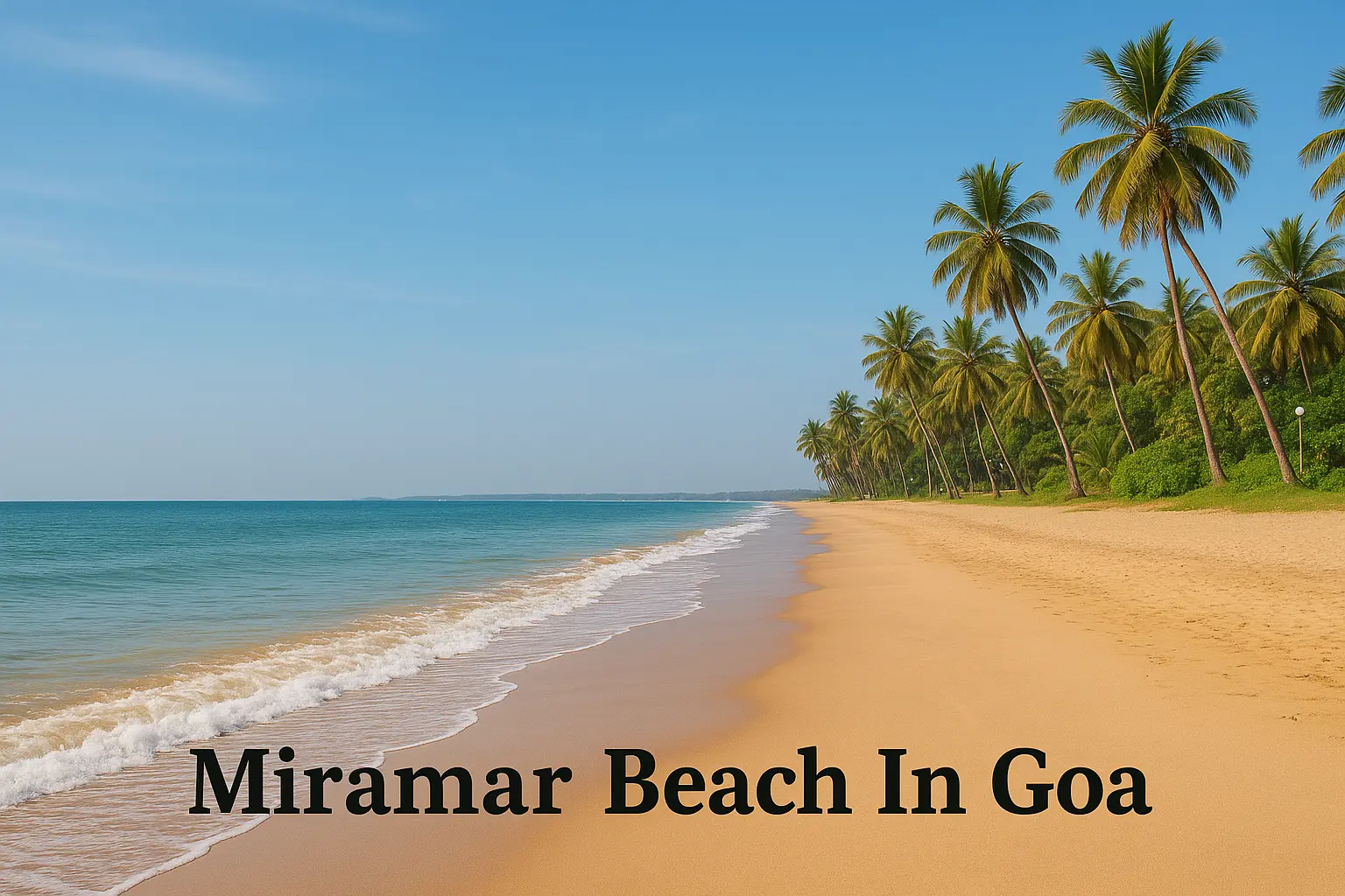 Miramar Beach In Goa: Discover the Vibrant Charm of North Goa’s Urban Coastal Haven 🏖️