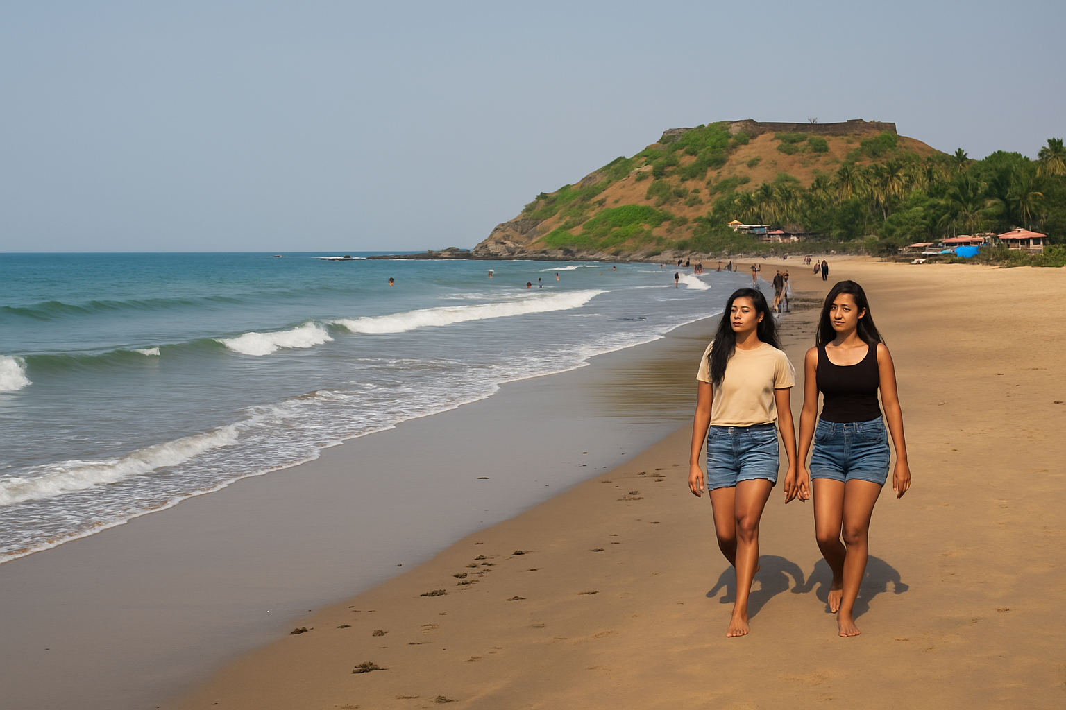 🌊 Chapora Beach in Goa – A Hidden Gem Worth Exploring!
