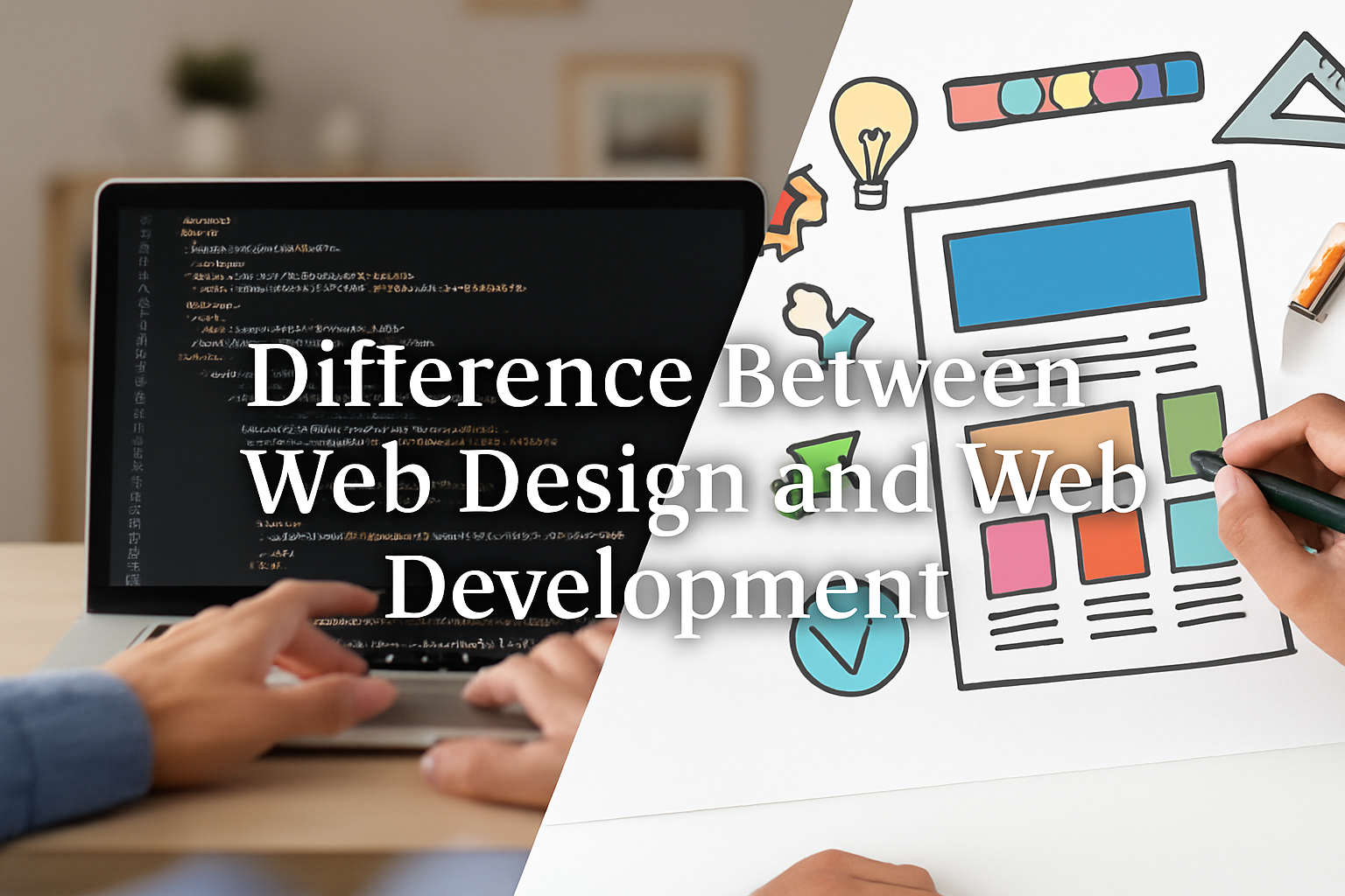 🌐 Difference Between Web Design and Web Development