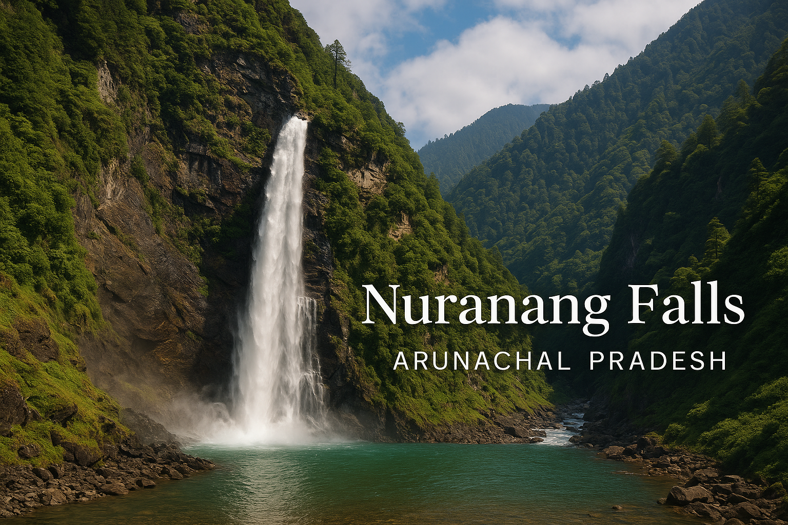 🌊 Nuranang Falls – A Hidden Gem in the Land of the Rising Sun